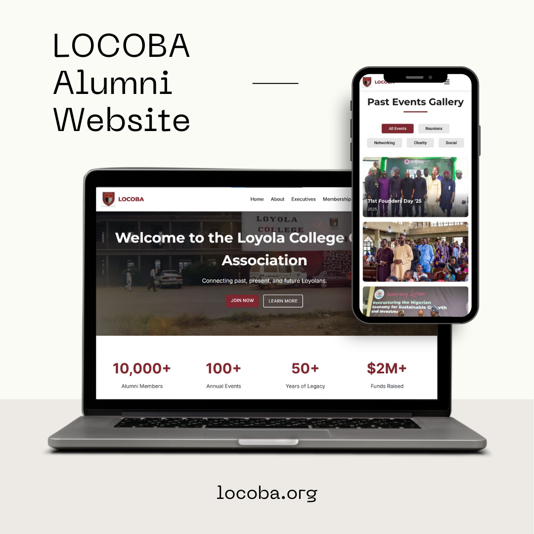 LOCOBA Alumni Website Homepage